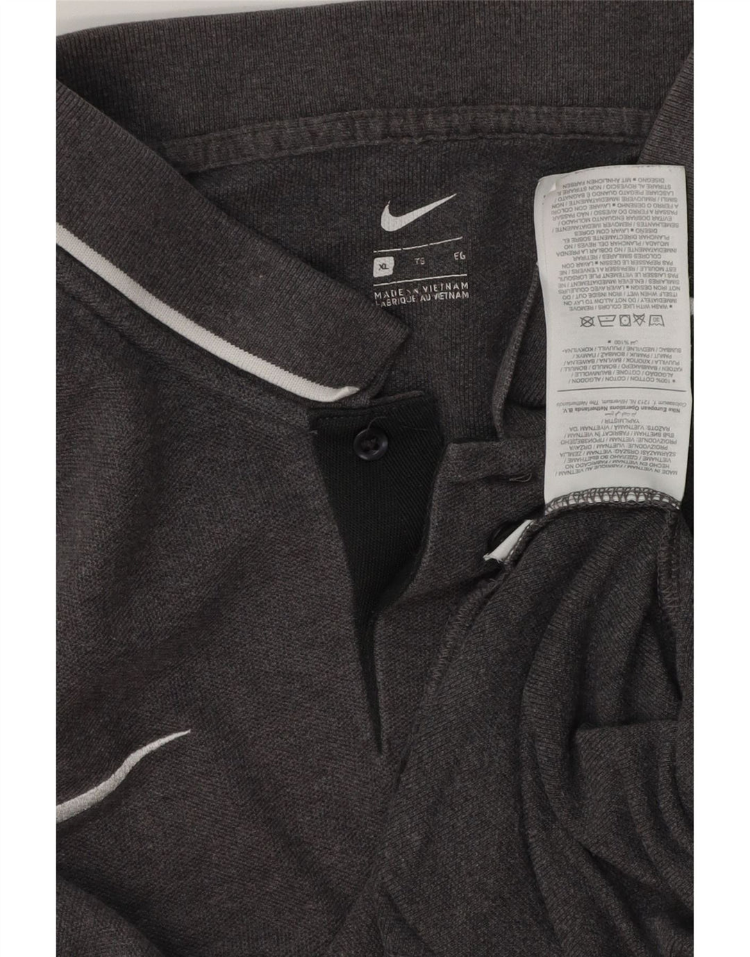 Polo NIKE Hombre XL Algodón Gris