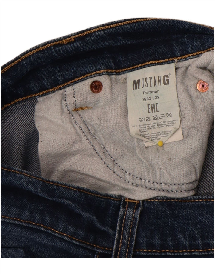 Mustang Mujer Tramper Slim Jeans W32 L32 Algodón Azul