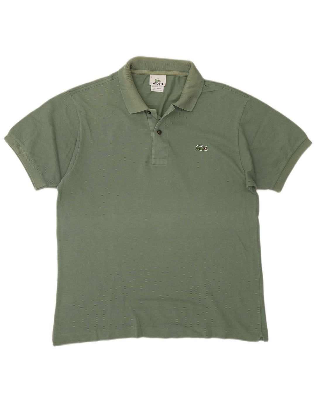 Polo Lacoste para hombre talla 4 algodón verde medio