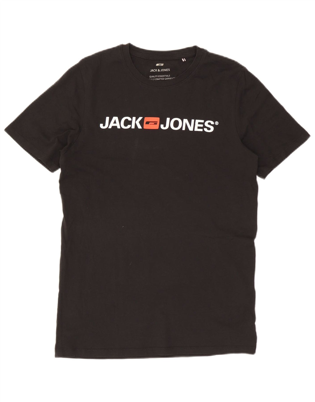 Jack & Jones - Camiseta gráfica para hombre, talla grande, color negro