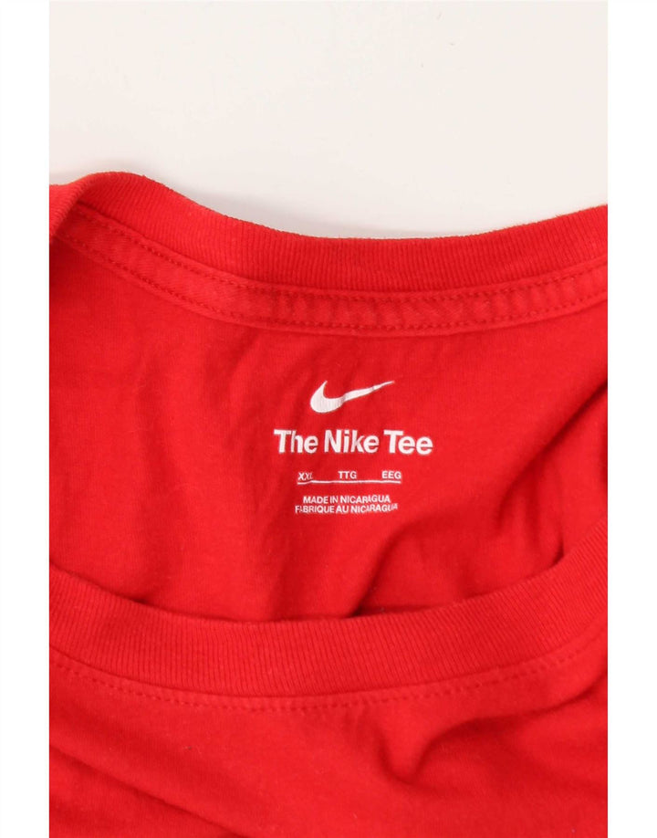 Nike Camiseta gráfica para hombre Top 2XL Rojo