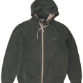 Sun68 - Sudadera con capucha y cremallera para hombre, talla grande, algodón verde