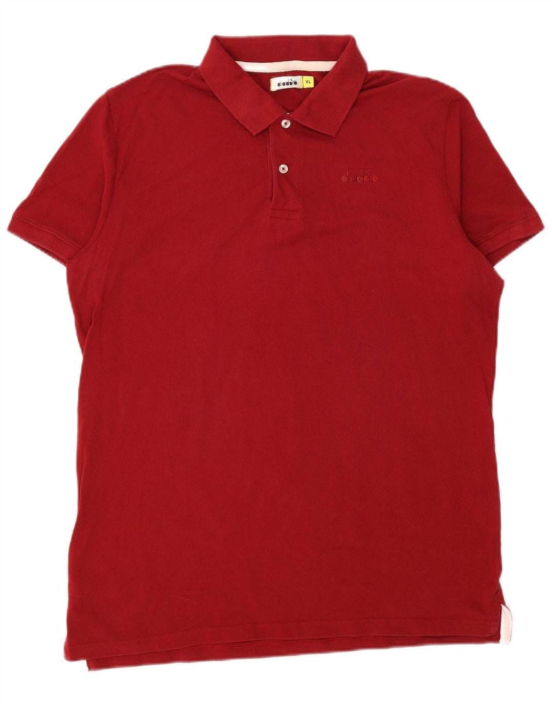 Diadora Polo Hombre XL Algodón Rojo