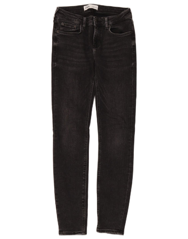 Zara Vaqueros pitillo para mujer EU 38 Small W28 L29 Negro