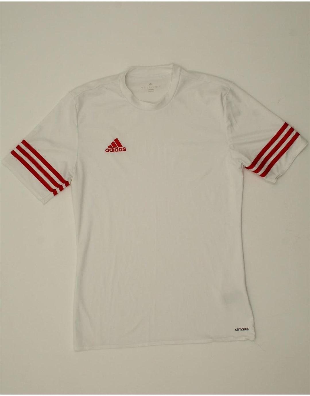 ADIDAS Mens Climalite T-Shirt Top Small White Polyester Vintage Adidas and Second-Hand Adidas from Messina Hembry 