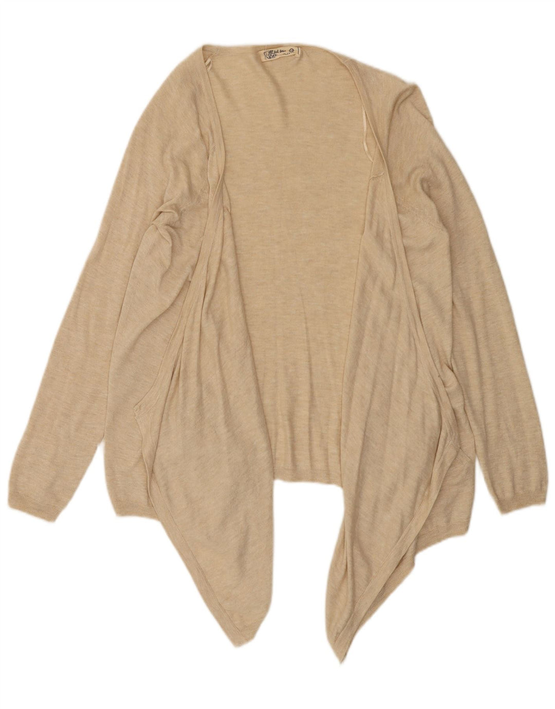 Cárdigan abierto asimétrico para mujer de Fat Face UK 42 Medio Beige moteado