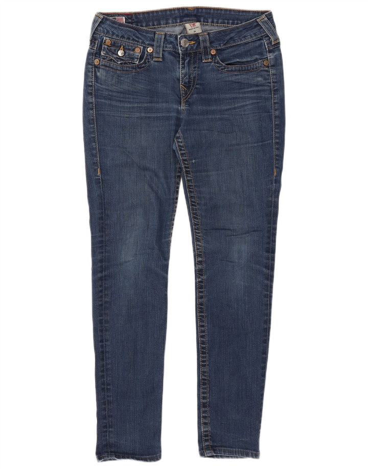 TRUE RELIGION Vaqueros ajustados para mujer W30 L30 Algodón azul