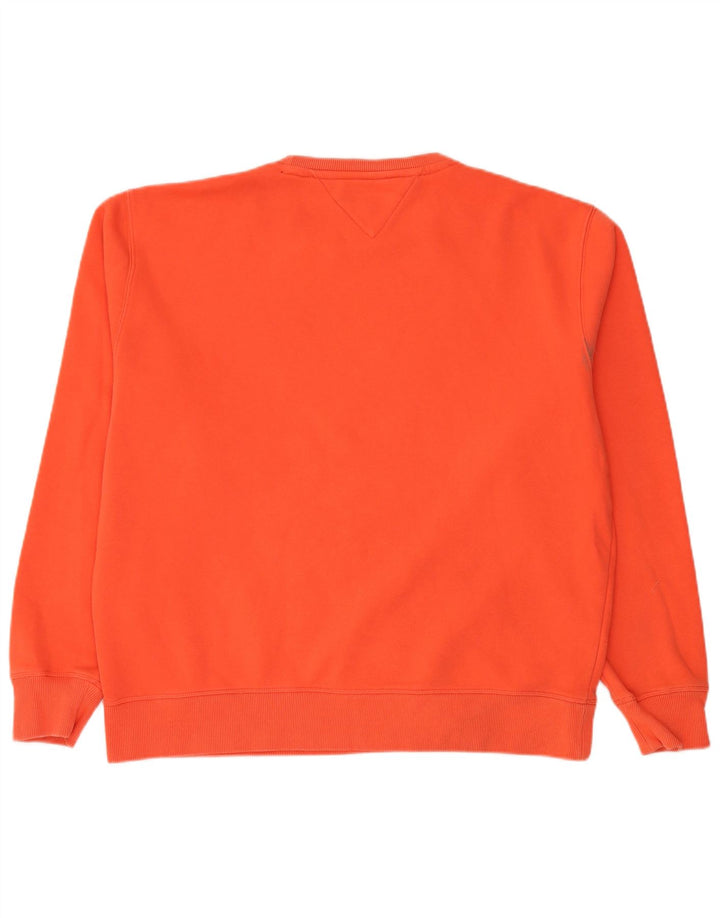 TOMMY HILFIGER Sudadera para hombre Jumper 2XL Naranja Algodón