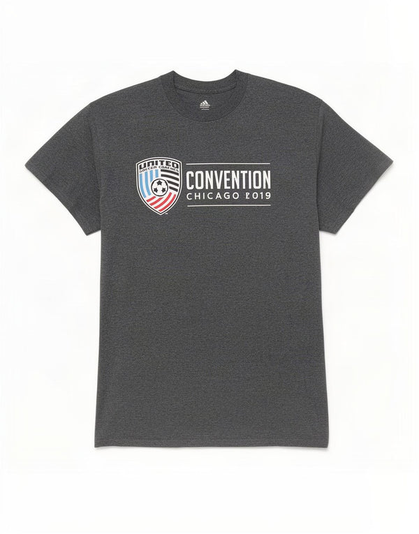 Adidas Mens United Soccer Coaches Graphic Camiseta Top Algodón Gris Medio