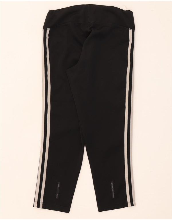 Adidas Womens Aeroready Capri Leggings UK 8/10 Small Black Polyester