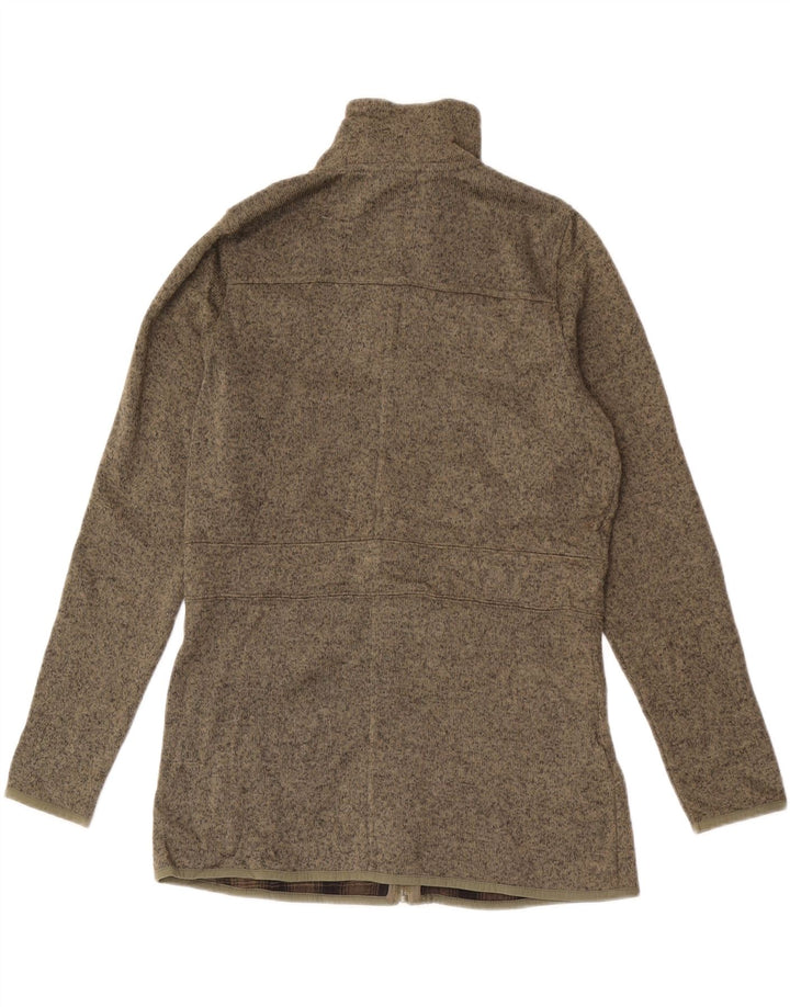 Eddie Bauer Chaqueta de chándal para mujer UK 14 Medium Khaki Flecked