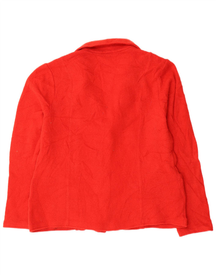 Laura Ashley - Cárdigan para mujer, talla 40, talla grande, lana roja