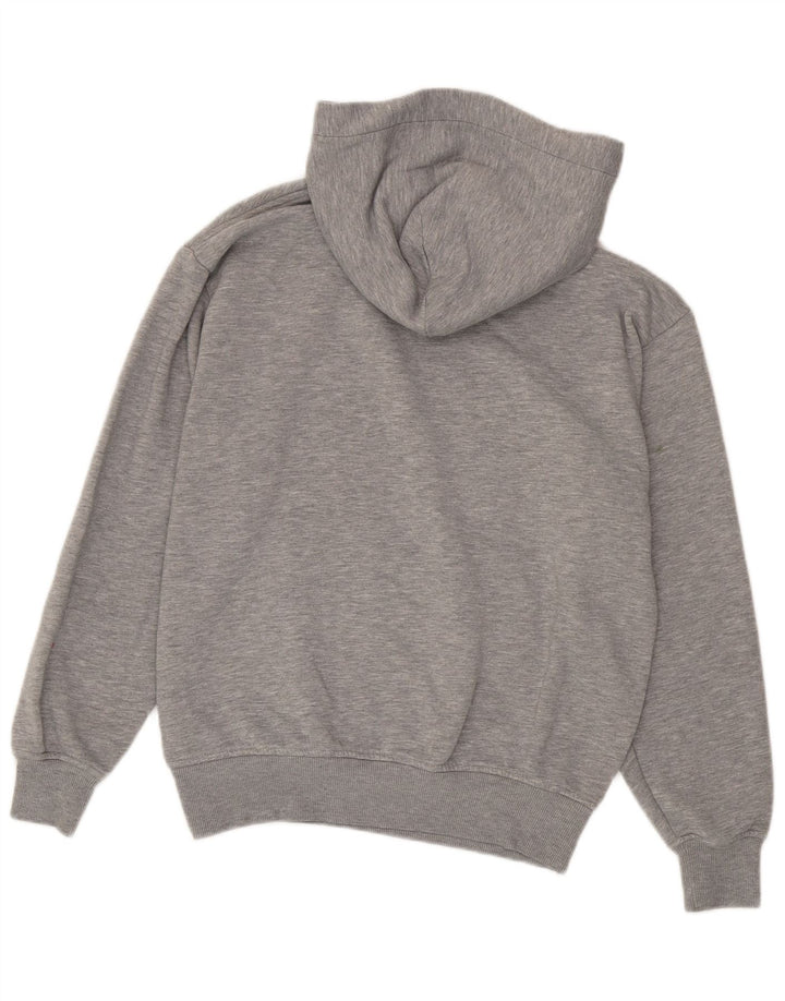 Zara Hombre Sudadera Con Capucha Jersey Gris Medio Moteado