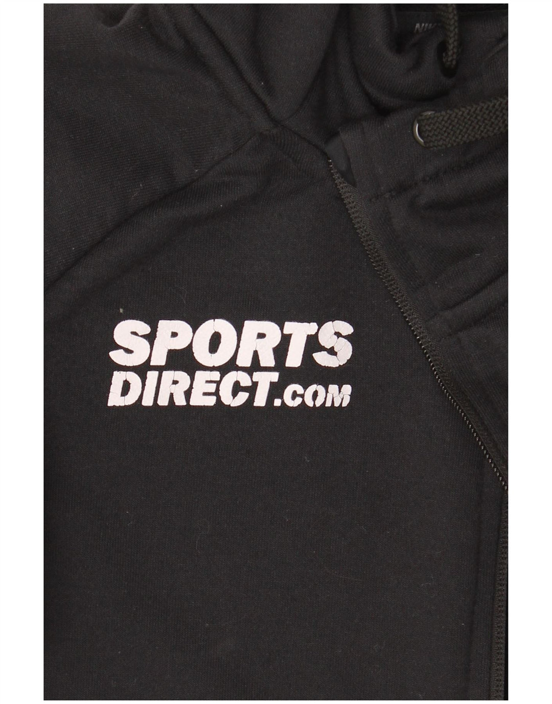 Nike Dri Fit Graphic Zip Sudadera con capucha para hombre, talla pequeña, poliéster negro