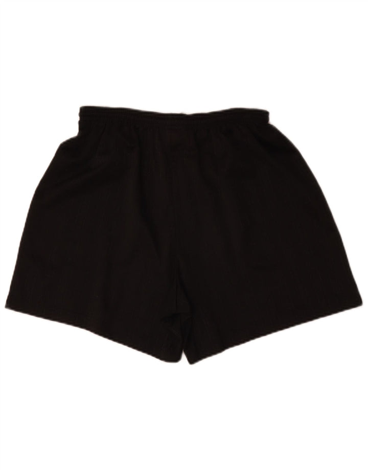 Pantalones cortos deportivos Umbro para hombre, poliéster a rayas negras grandes