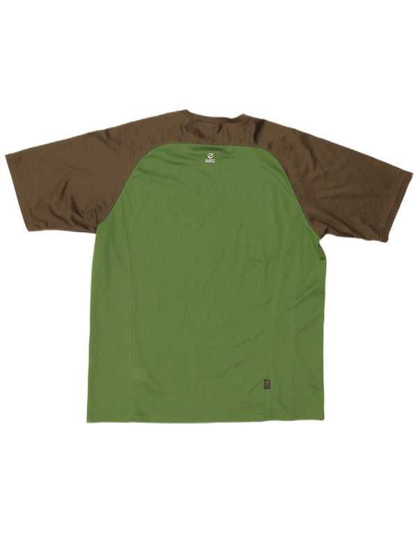 The North Face Hombre Camiseta Top Grande Verde Colorblock Poliéster