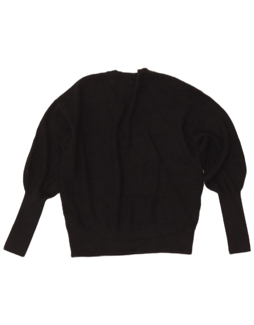 MARKS & SPENCER Suéter corto con cuello en V para mujer UK 10 Small Black