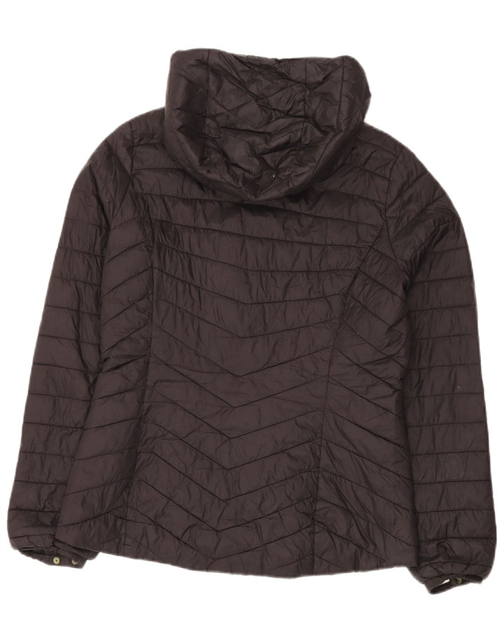 BARBOUR Chaqueta acolchada con capucha para mujer UK 10 Small Poliamida negra