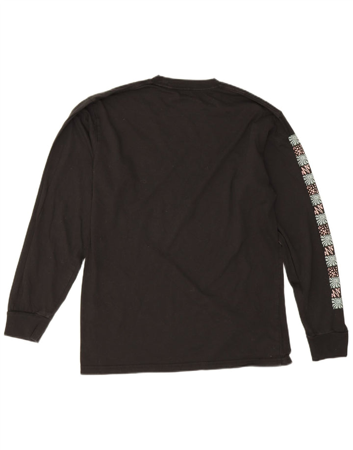 Vans Hombre Classic Fit Graphic Top Manga Larga Algodón Negro Mediano
