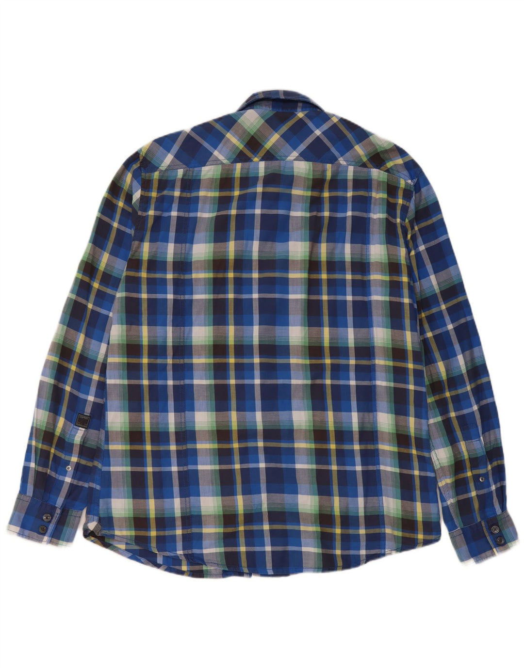 Camisa de franela para hombre Esprit XL de algodón a cuadros azules