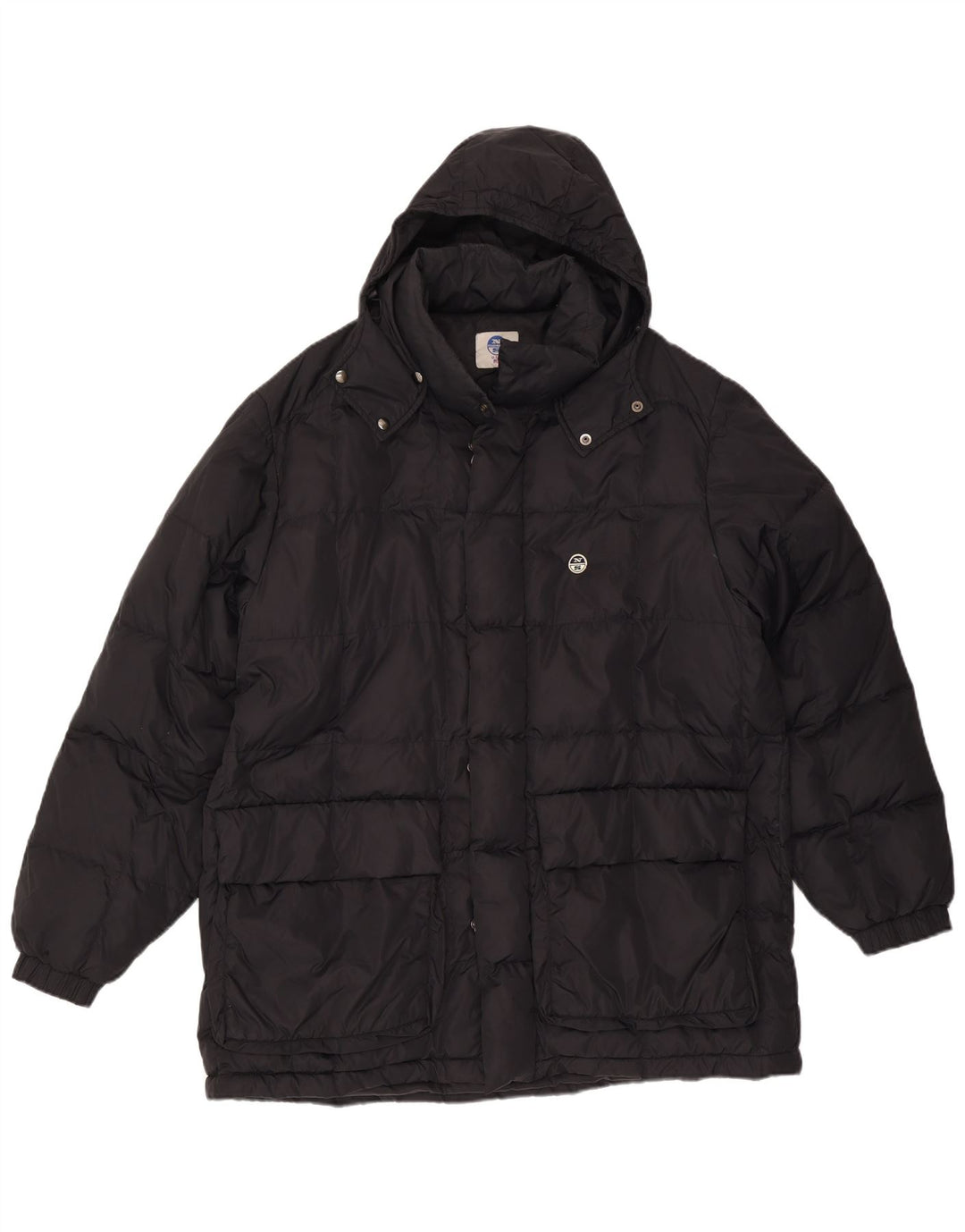 NORTH SAILS Abrigo acolchado con capucha para hombre UK 42 XL Poliamida negra
