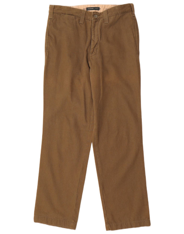 Dockers Pantalón chino recto color caqui para hombre W31 L32 Algodón caqui