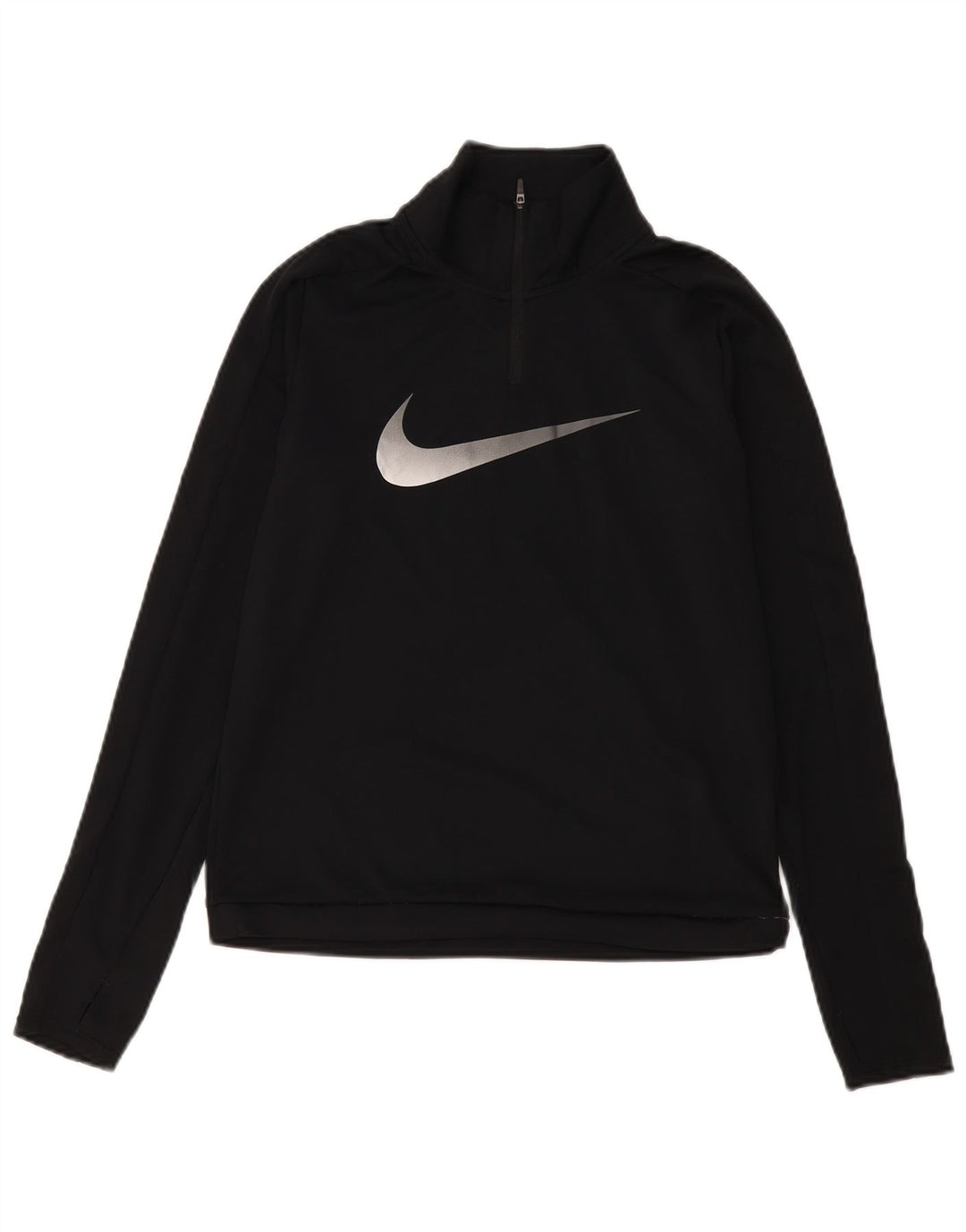 Nike Dri Fit - Chándal con cremallera y cuello para mujer, talla S, color negro