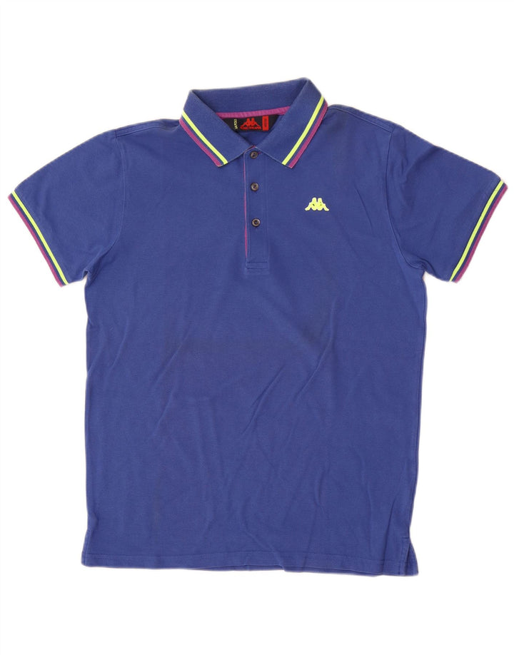 Polo Kappa Hombre Rayas Azul Medio
