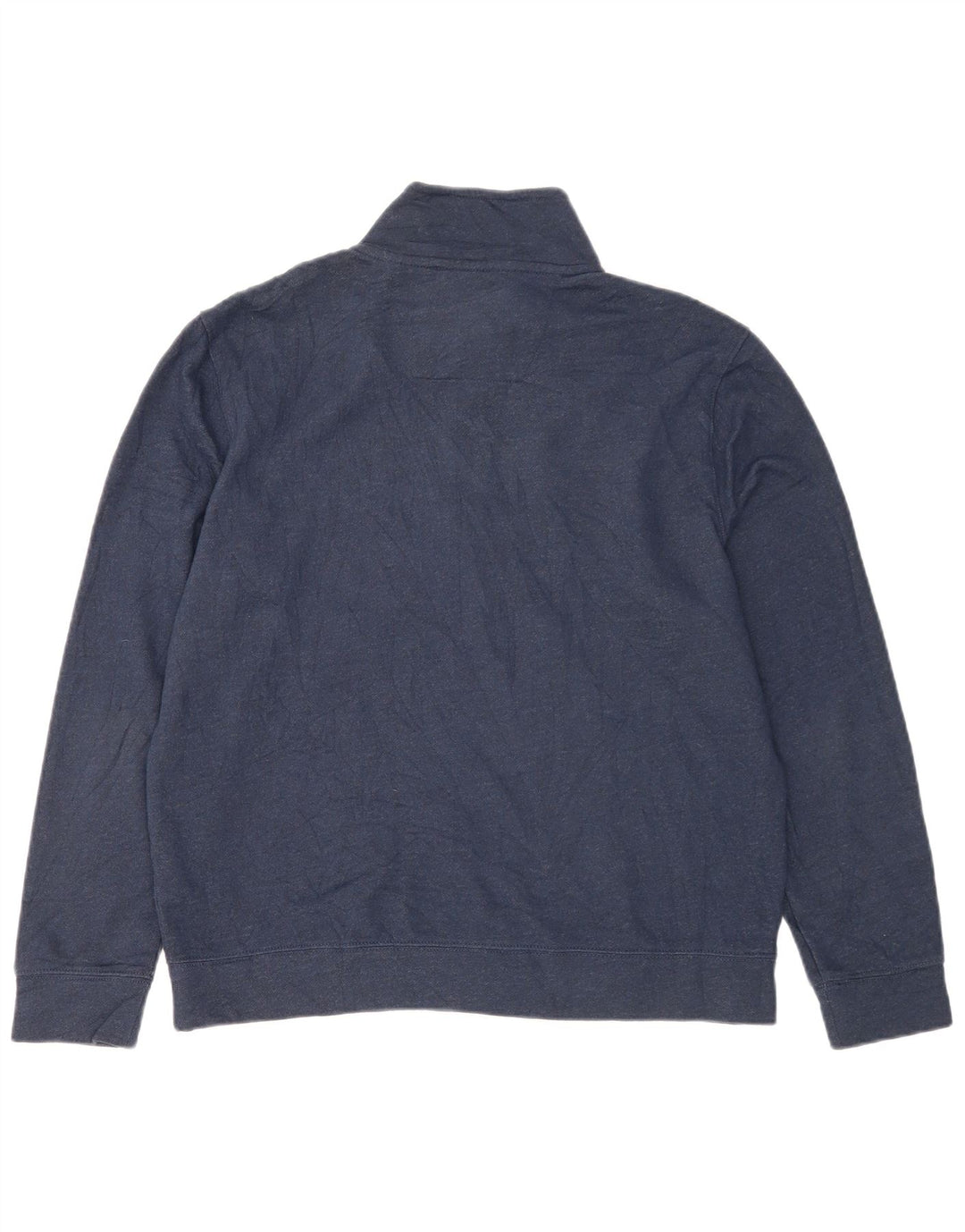 Nautica Sudadera con cuello y cremallera para hombre Jumper Medium Azul marino Algodón