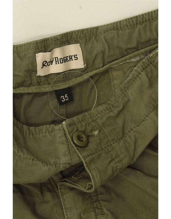 Roy Rogers pantalones cortos cargo para hombre W35 grande caqui