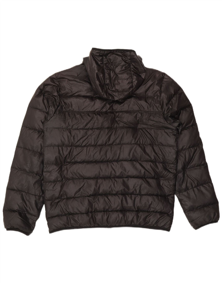 Nike - Chaqueta acolchada con capucha para hombre, talla 40, poliéster negro grande