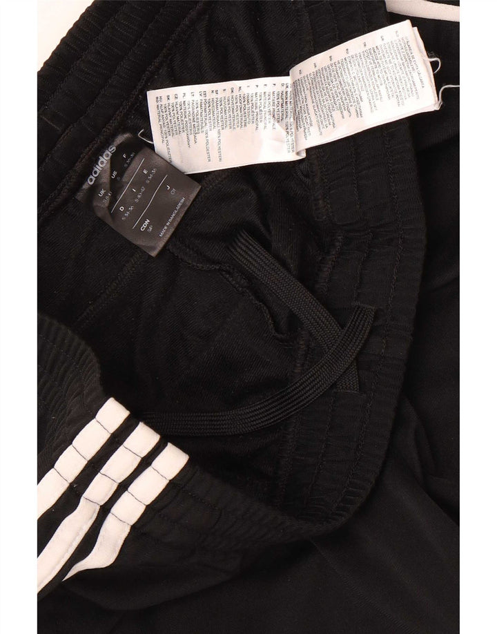 Adidas Pantalones de chándal para mujer UK 8/10 Small Negro Poliéster