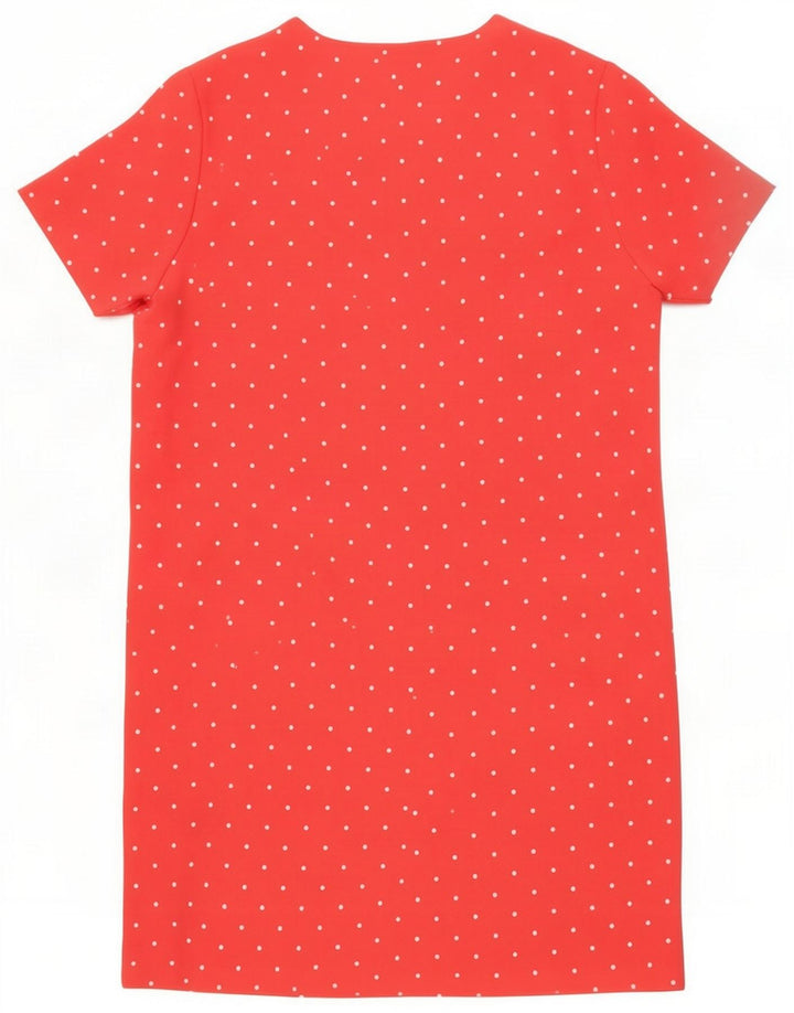 Vestido recto para mujer Marks & Spencer UK 46 Poliéster con lunares rosas grandes