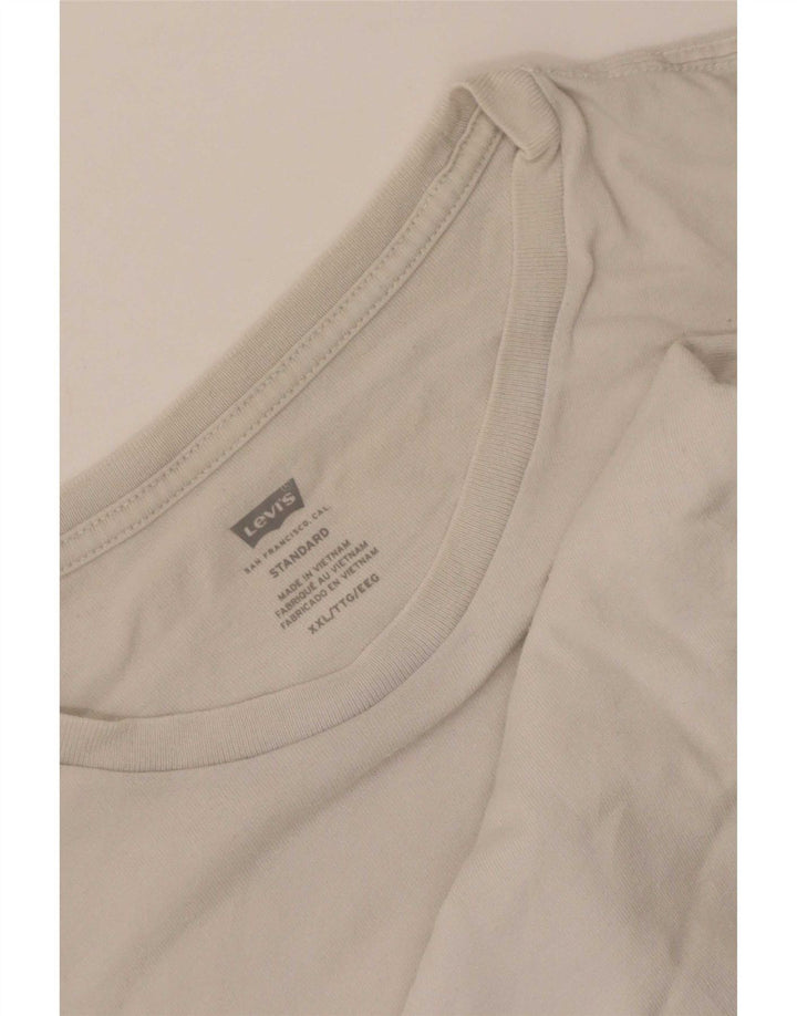 Levi's Camiseta estándar para hombre Top 2XL Blanco