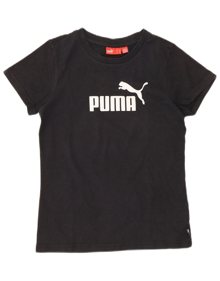 Puma Camiseta gráfica para mujer Top UK 8 Small Black