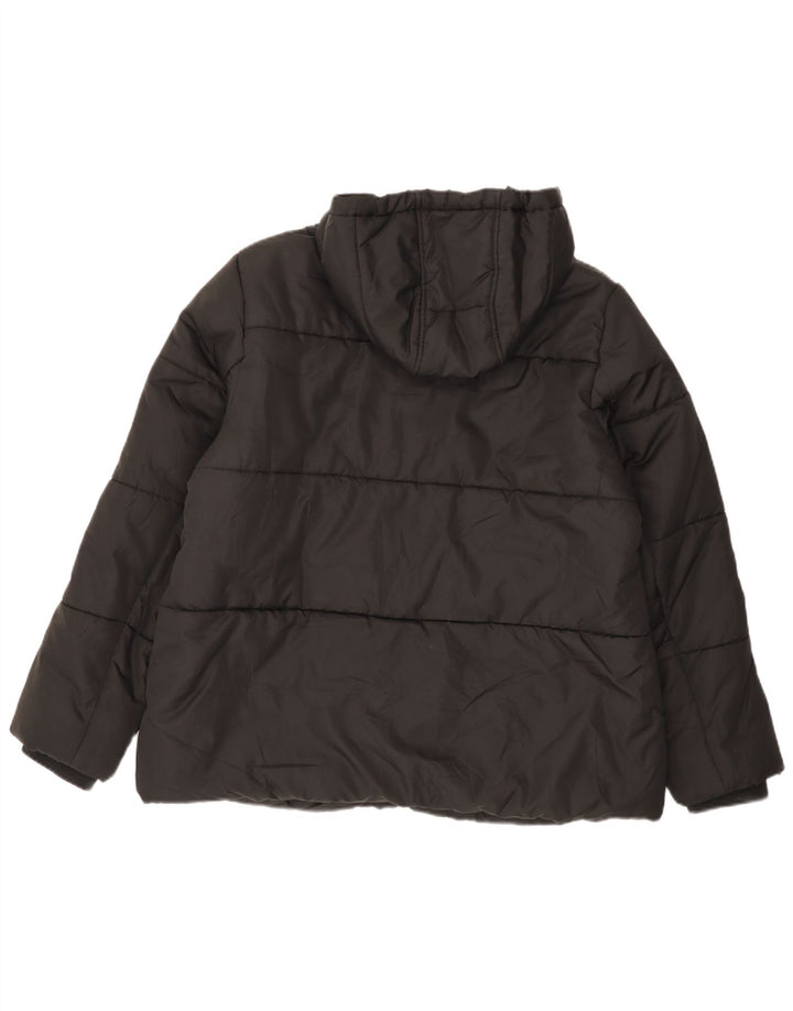 John Lewis Chaqueta acolchada con capucha para mujer UK 46 Grande Poliéster negro