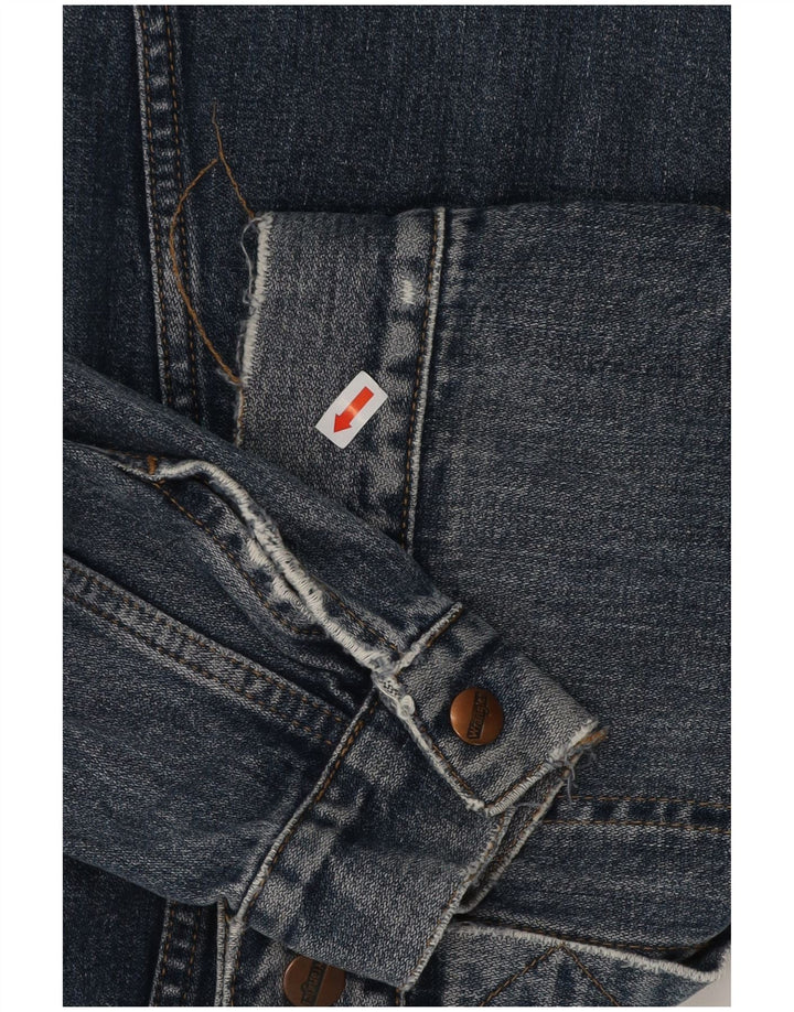 Wrangler Chaqueta vaquera para mujer UK 44 Algodón azul medio