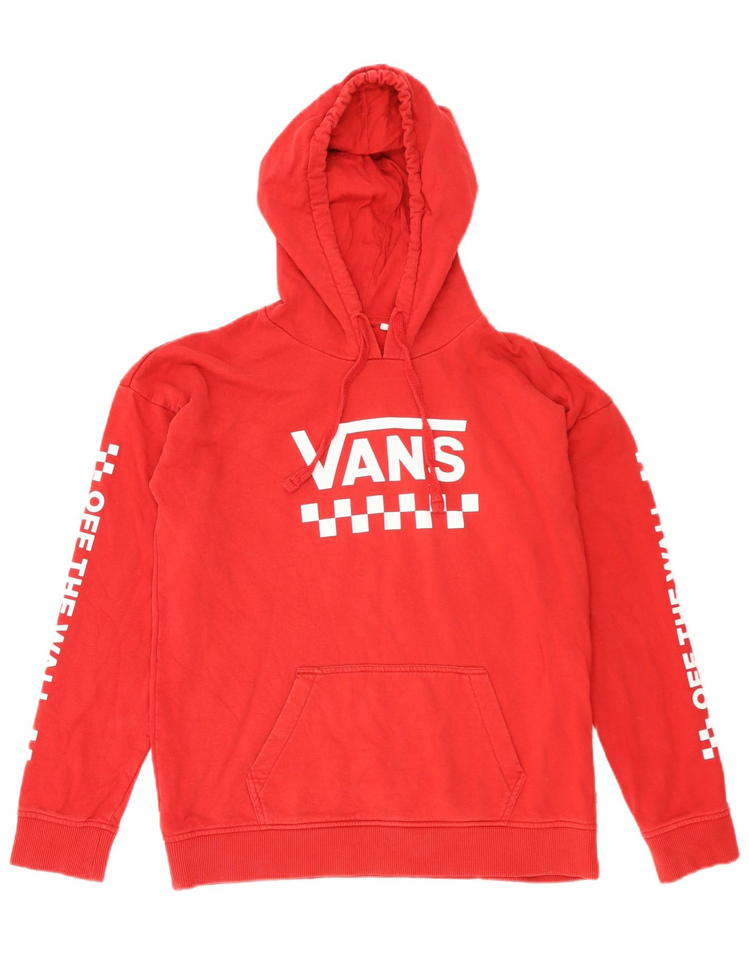VANS Hombre Graphic Sudadera con capucha Jumper Medium Red Cotton