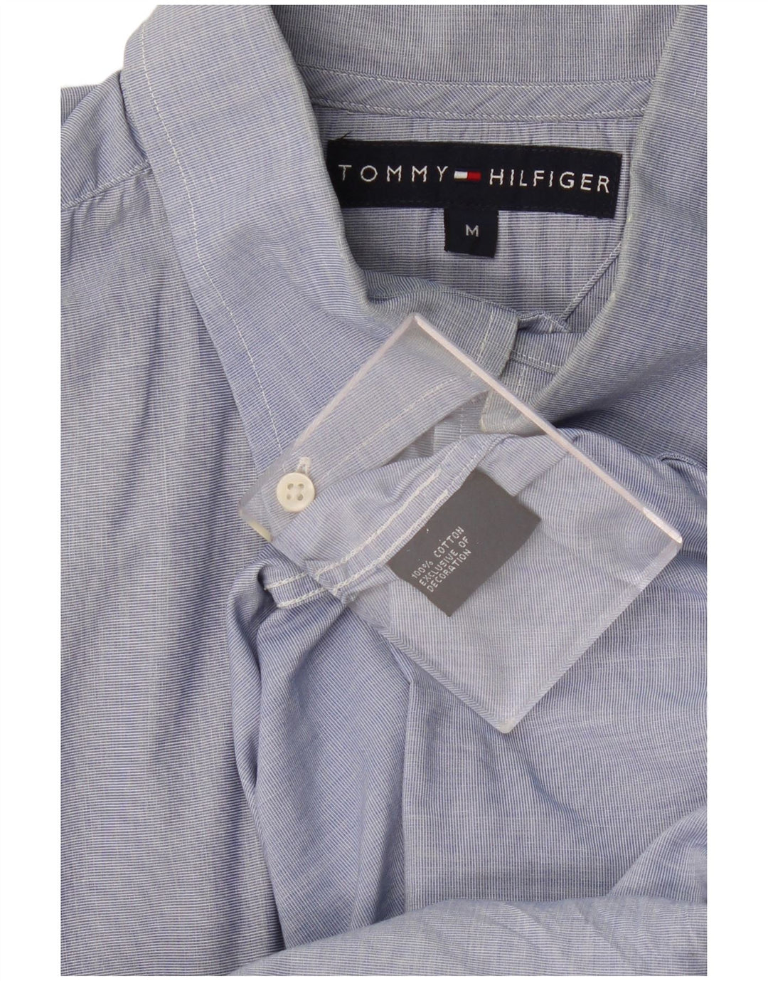 Camisa TOMMY HILFIGER Hombre Azul Medio Algodón