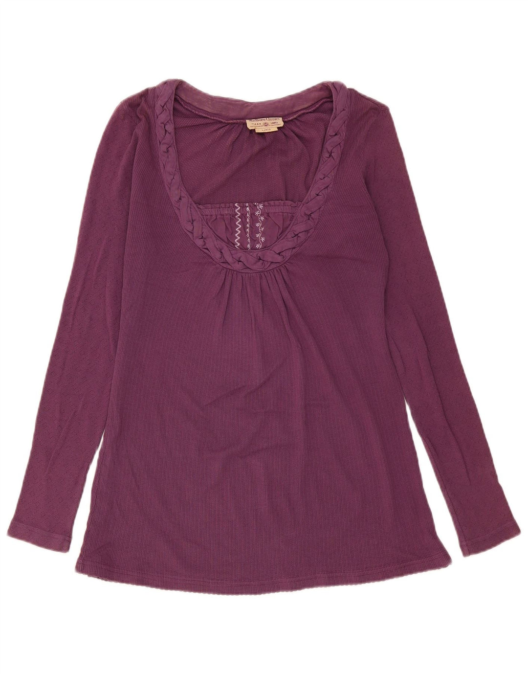 Marlboro Classics - Camiseta de manga larga para mujer, talla 40, color morado