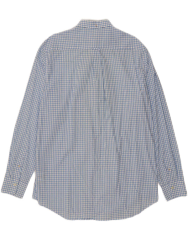Camisa Gant Regular Fit para hombre Talla 45/46 18 2XL Algodón a cuadros azul