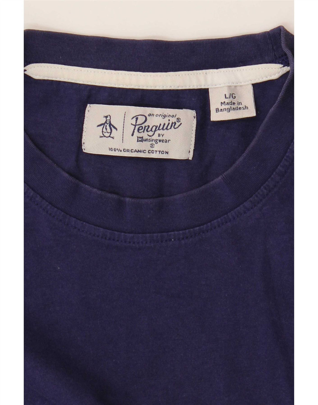 Penguin - Camiseta para hombre, talla grande, color azul marino, algodón