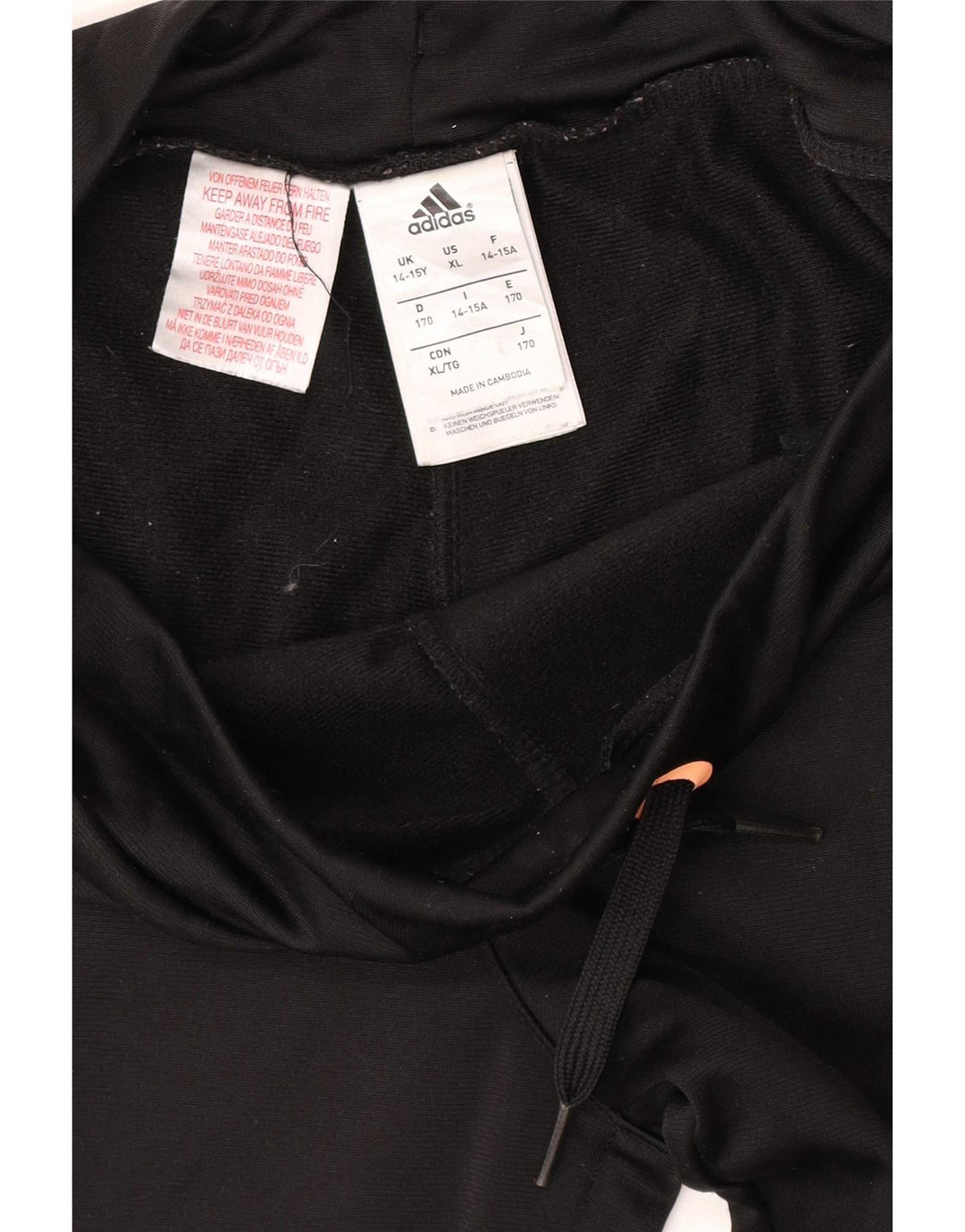 Adidas Pantalón Chándal Niño Joggers 14-15 Años Negro Poliéster