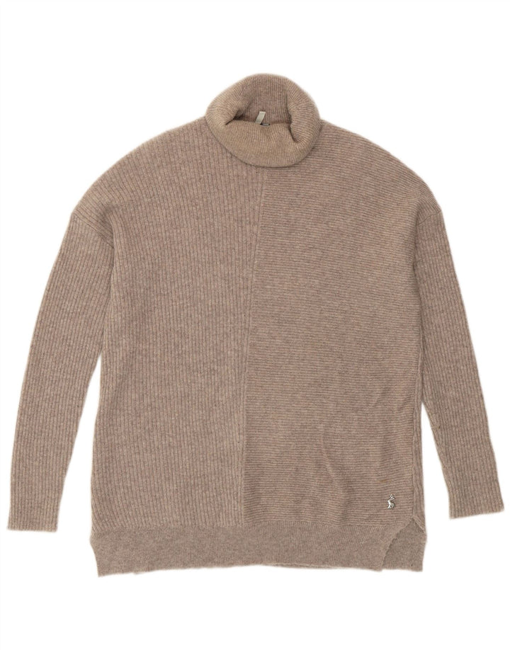 Joules Suéter extragrande con cuello vuelto para mujer UK 8 Small Beige Cashmere