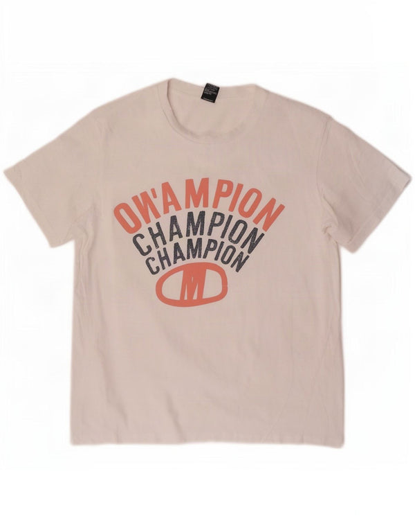 Champion Camiseta Gráfica para Hombre Top Medium White