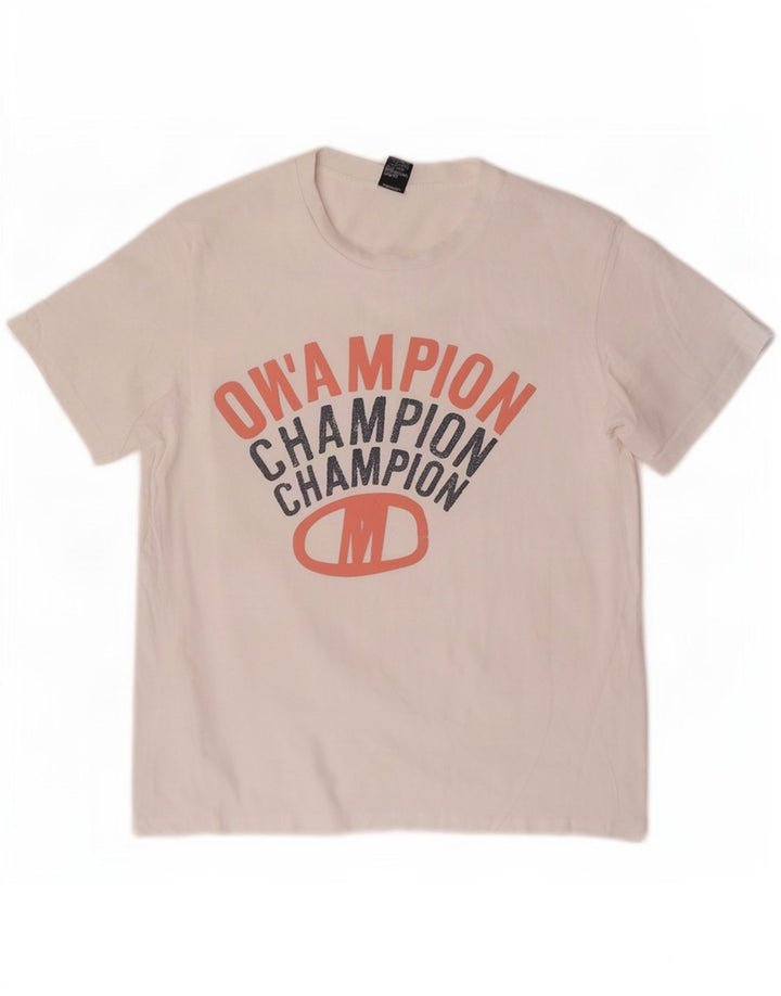 Champion Camiseta Gráfica para Hombre Top Medium White