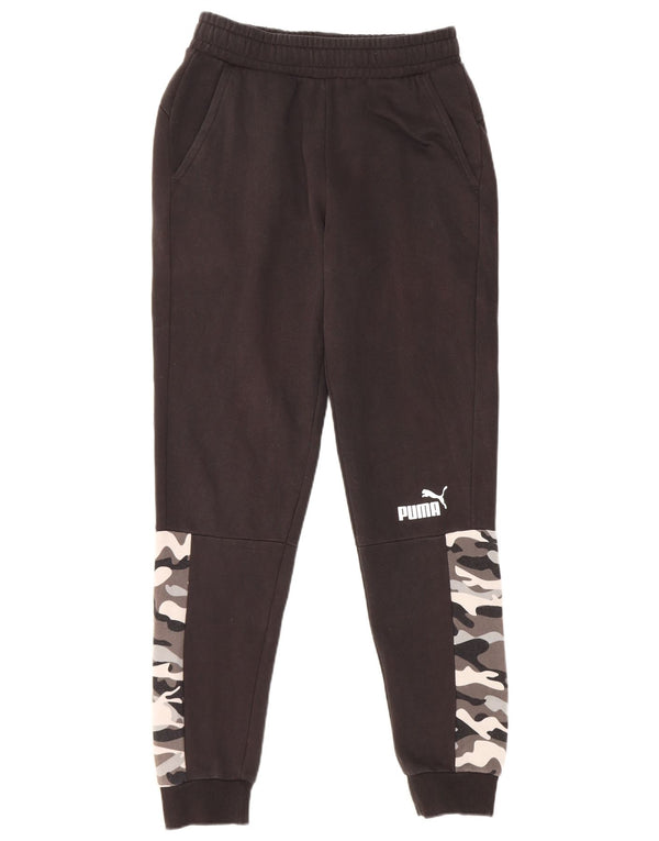 Puma Pantalones De Chándal Para Hombre Joggers Small Negro Camuflaje Algodón