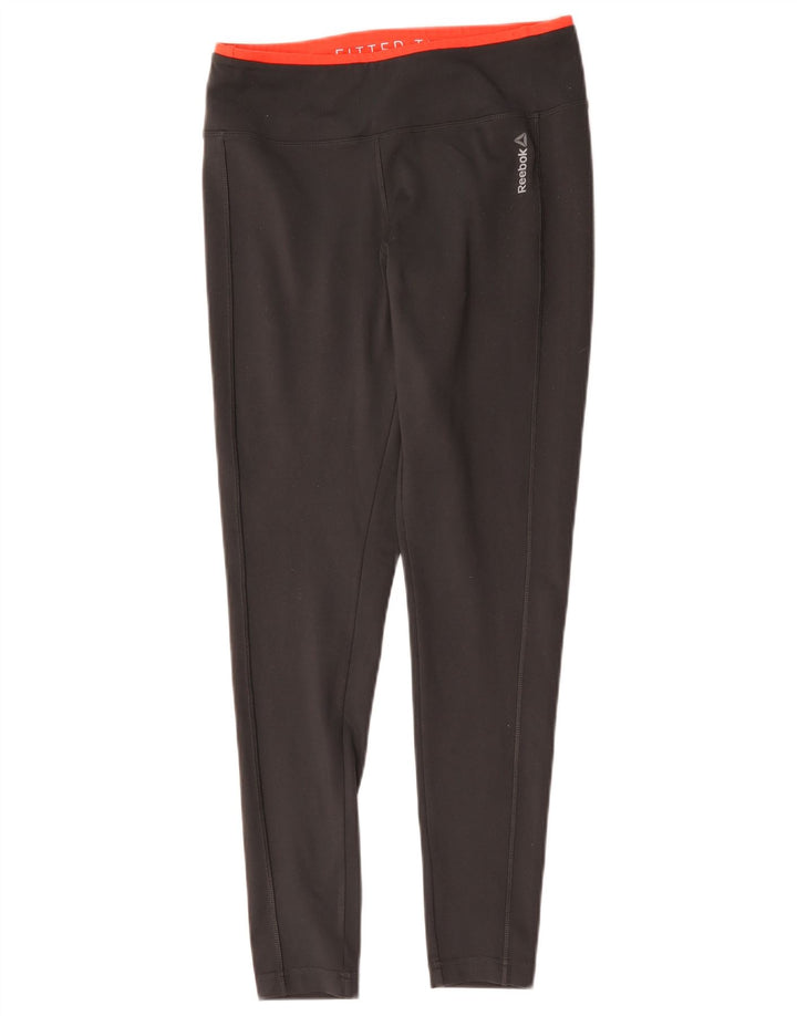 Leggings Reebok Mujer UK 12/14 Poliéster Gris Medio