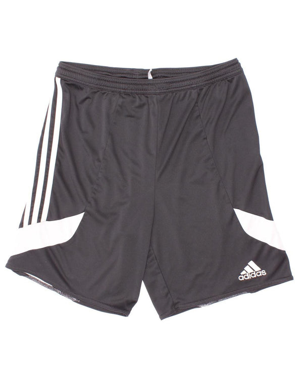 Adidas - Pantalones cortos deportivos Climalite para niños, 13-14 años, XL, color negro