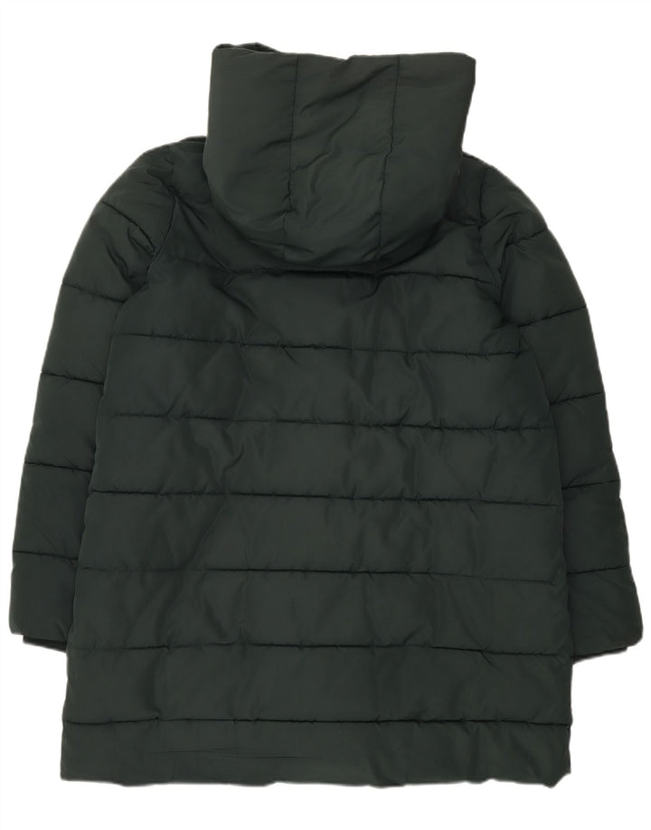 Hobbs Abrigo acolchado con capucha para mujer UK 44 Poliéster verde grande